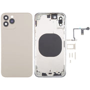 Back Cover with Appearance Imitation of iP15 Pro for iPhone XS(Titanium)