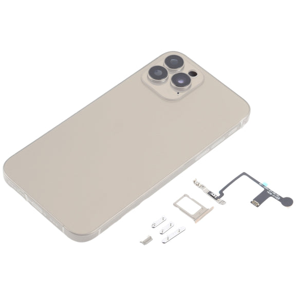 Back Cover with Appearance Imitation of iP15 Pro for iPhone XS(Titanium)