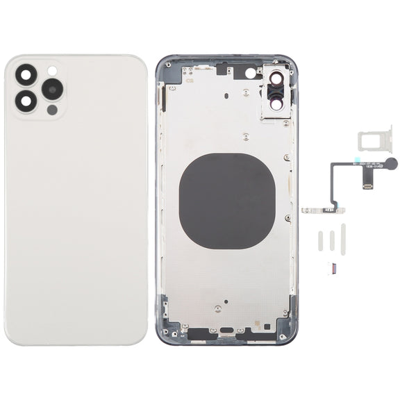 Back Cover with Appearance Imitation of iP15 Pro Max for iPhone XS Max(White)
