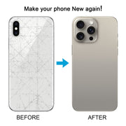 Back Cover with Appearance Imitation of iP15 Pro Max for iPhone XS Max(Blue)