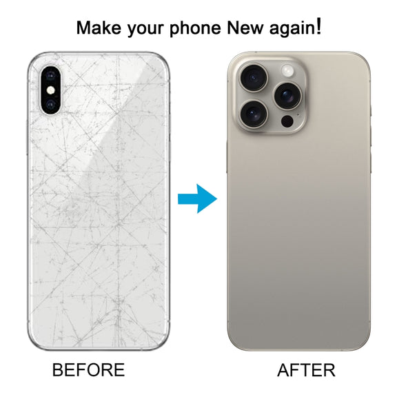 Back Cover with Appearance Imitation of iP15 Pro Max for iPhone XS Max(Blue)