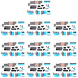 For iPhone 15 / 15 Plus 10sets Mainboard Heat Sink Sticker + FPC Sponge Foam Pads - free shipping - PMC TechLife - Order now!