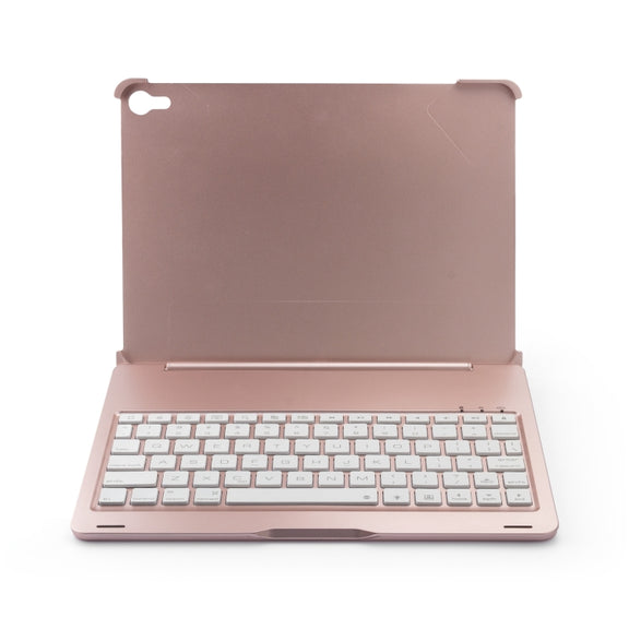 F105A Colorful Backlight Aluminum Backplane Wireless Bluetooth Keyboard Tablet Case for iPad Pro 11 inch ���2018��� (Rose Gold)