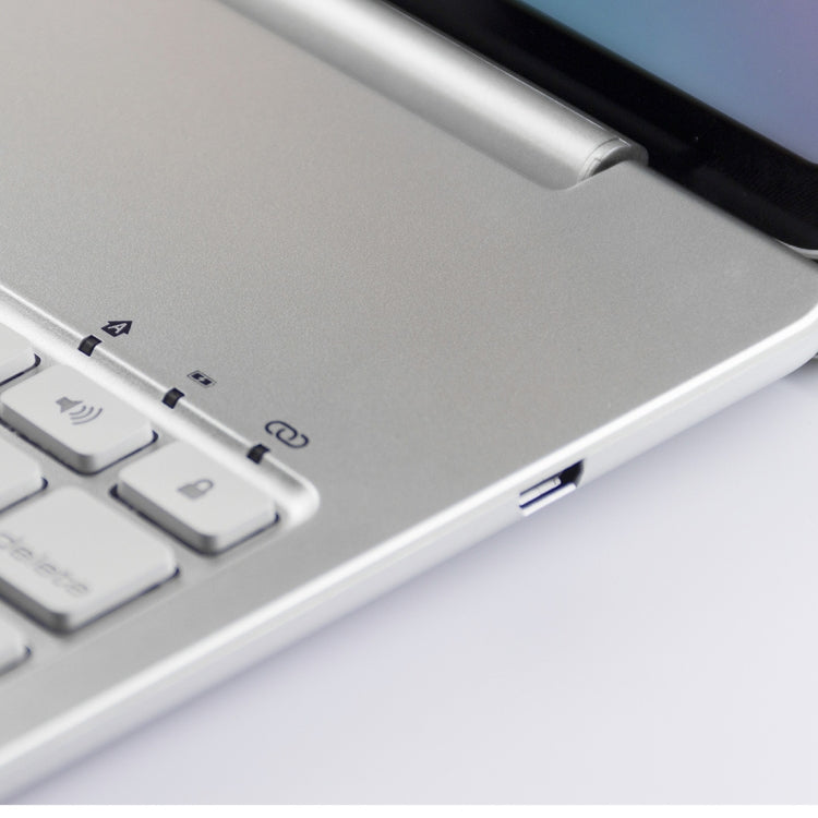 F105A Colorful Backlight Aluminum Backplane Wireless Bluetooth Keyboard Tablet Case for iPad Pro 11 inch ���2018��� (Rose Gold)