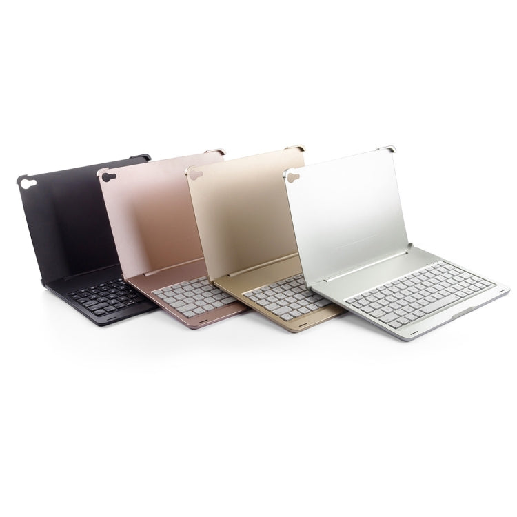 F105A Colorful Backlight Aluminum Backplane Wireless Bluetooth Keyboard Tablet Case for iPad Pro 11 inch ���2018��� (Rose Gold)