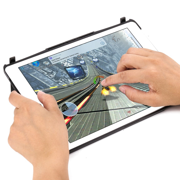 F611 Detachable Colorful Backlight Aluminum Backplane Wireless Bluetooth Keyboard Tablet Case for iPad Air 2 / 9.7 (2018) / 9.7 inch (2017) / Air / Pro 9.7 inch(Black)