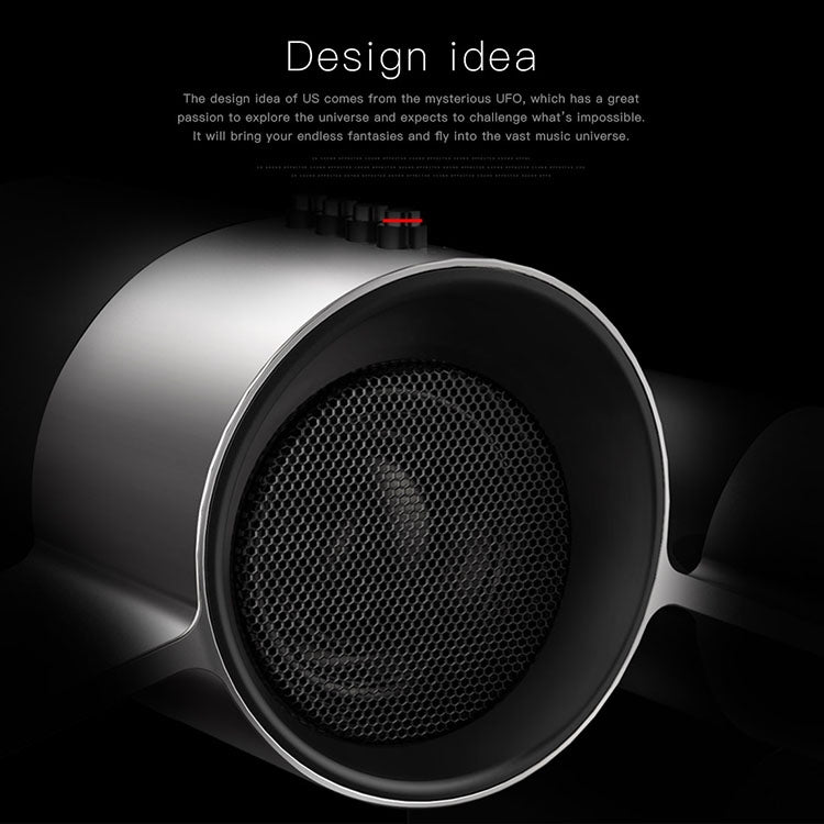 Bluedio US Wireless Bluetooth Satellite Speaker System with Mic(Black)