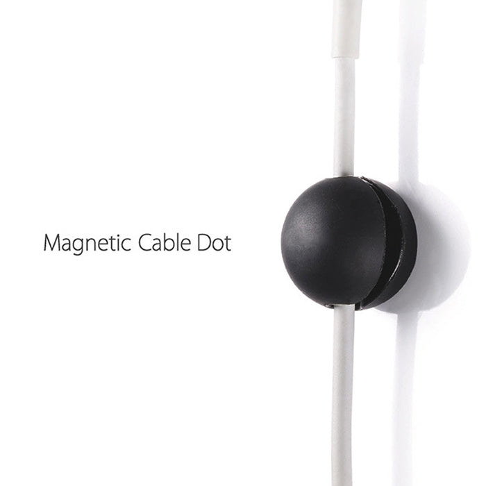 Magnetic Wire Take-up Cable Winder Magnetic Holder Desktop Storage(Blue)