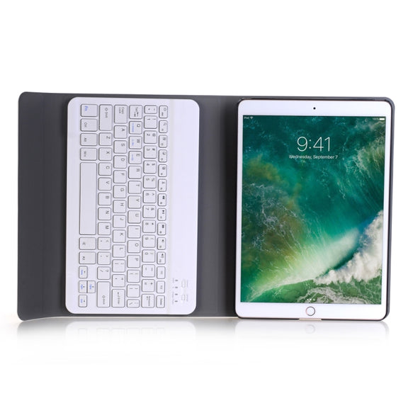 A102 For iPad 10.2 inch Ultra-thin Detachable Bluetooth Keyboard Leather Tablet Case with Stand Function(Gold)