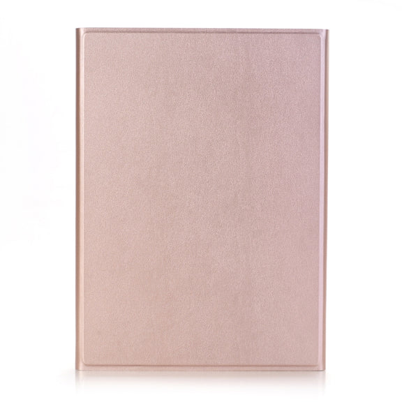 A102 For iPad 10.2 inch Ultra-thin Detachable Bluetooth Keyboard Leather Tablet Case with Stand Function(Rose Gold)