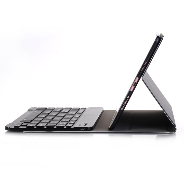 A102 For iPad 10.2 inch Ultra-thin Detachable Bluetooth Keyboard Leather Tablet Case with Stand Function(Gold)