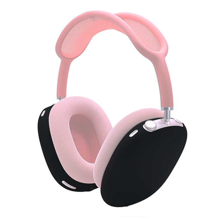 A Pair Full Coverage Anti-scratch Silicone Headphone Protective Case for AirPods Max(Black)