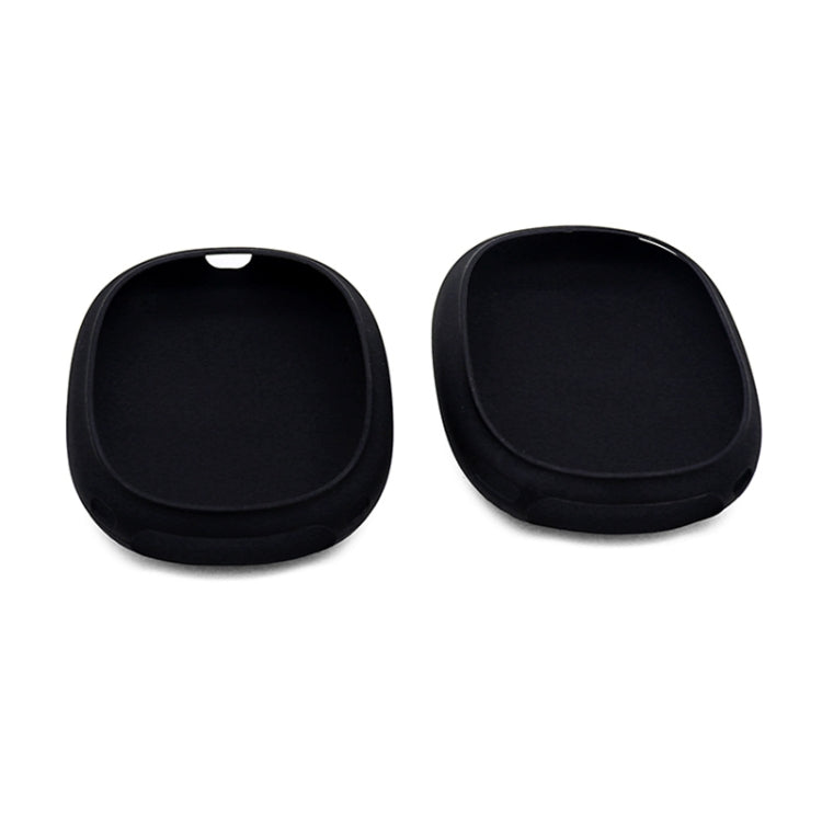 A Pair Full Coverage Anti-scratch Silicone Headphone Protective Case for AirPods Max(Black)