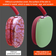 A Pair Full Coverage Anti-scratch Silicone Headphone Protective Case for AirPods Max(Black)