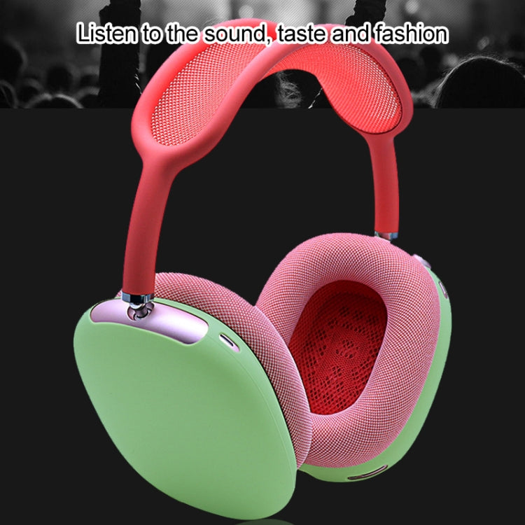 A Pair Full Coverage Anti-scratch Silicone Headphone Protective Case for AirPods Max(Black)