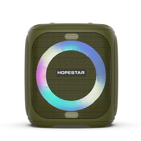 HOPESTAR Party100 Bluetooth 5.0 Portable Water-resistant Wireless Bluetooth Speaker with Mobile Charging Function (Green)