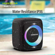 HOPESTAR Party100 Bluetooth 5.0 Portable Water-resistant Wireless Bluetooth Speaker with Mobile Charging Function (Blue)