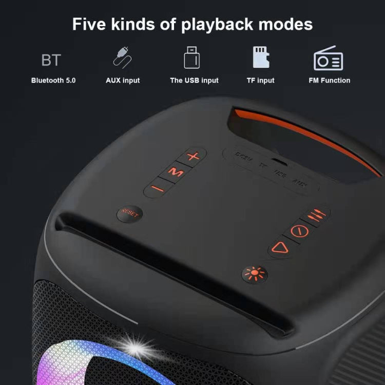 HOPESTAR Party100 Bluetooth 5.0 Portable Water-resistant Wireless Bluetooth Speaker with Mobile Charging Function (Blue)