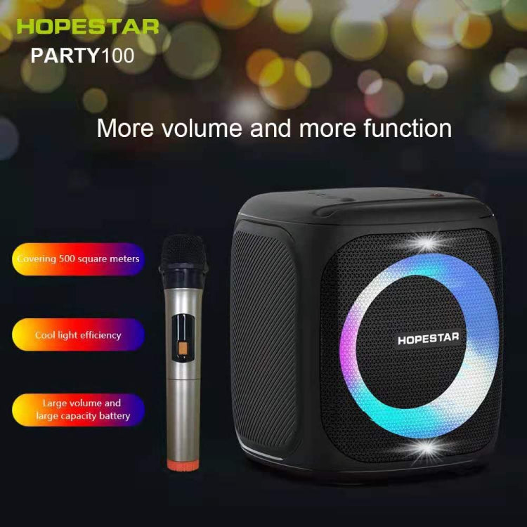 HOPESTAR Party100 Bluetooth 5.0 Portable Water-resistant Wireless Bluetooth Speaker with Mobile Charging Function (Blue)