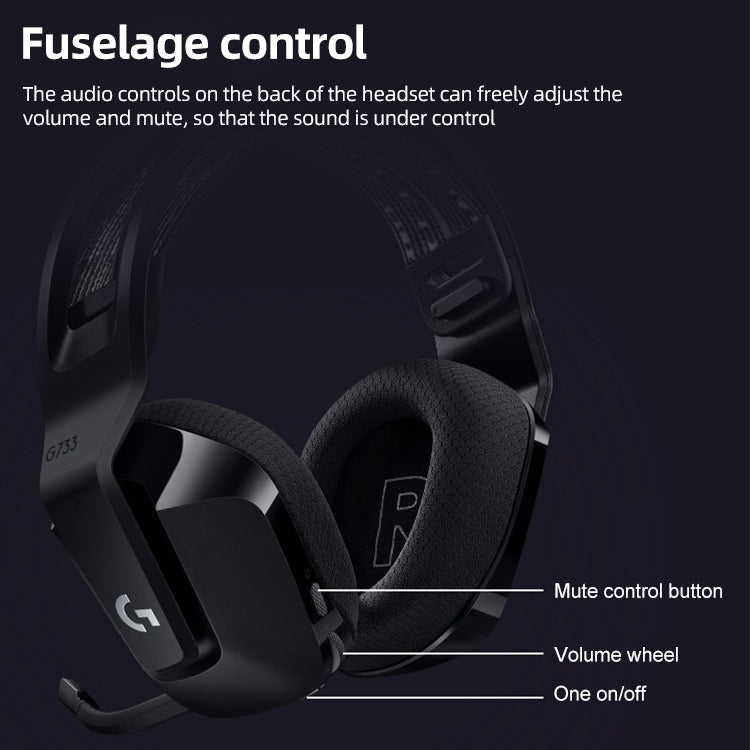 Logitech G733 LIGHT SPEED Wireless RGB Gaming Headset(Silver)