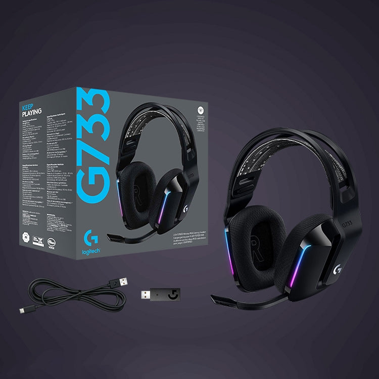 Logitech G733 LIGHT SPEED Wireless RGB Gaming Headset (Purple)