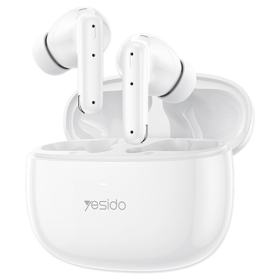 Yesido TWS28 ANC+ENC Dual Noise Reduction Smart TWS Wireless Bluetooth Earphone (White)