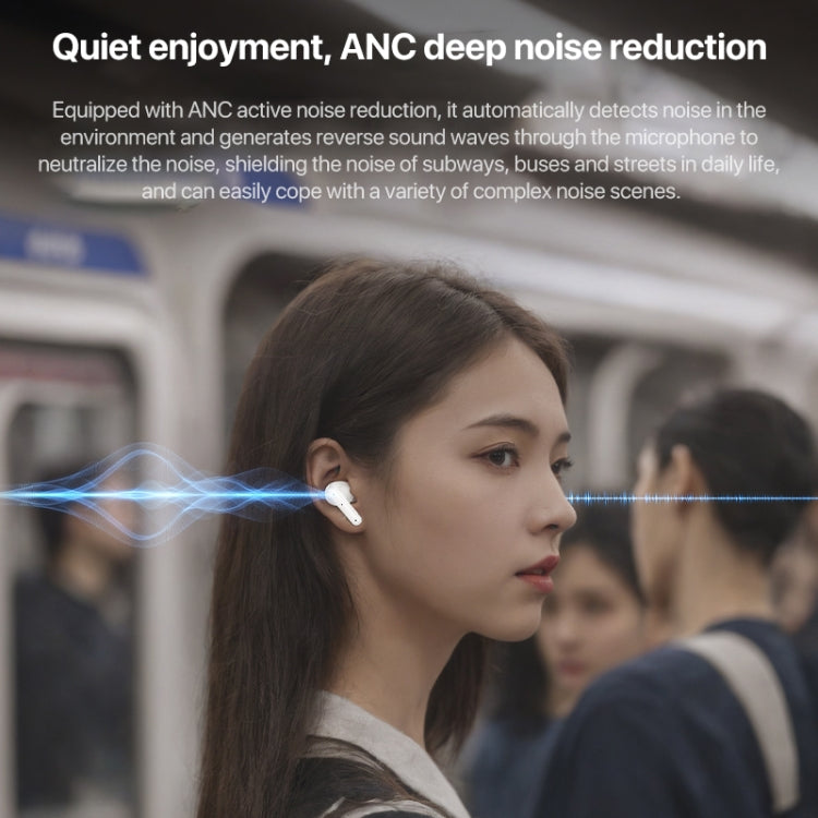 Yesido TWS28 ANC+ENC Dual Noise Reduction Smart TWS Wireless Bluetooth Earphone (Beige)