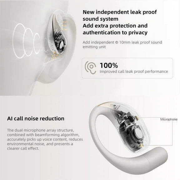 Original Xiaomi Bluetooth 5.3 Open-Ear Wireless Bluetooth Earbuds (Gold)