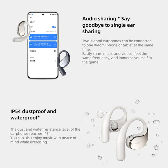 Original Xiaomi Bluetooth 5.3 Open-Ear Wireless Bluetooth Earbuds (Gold)