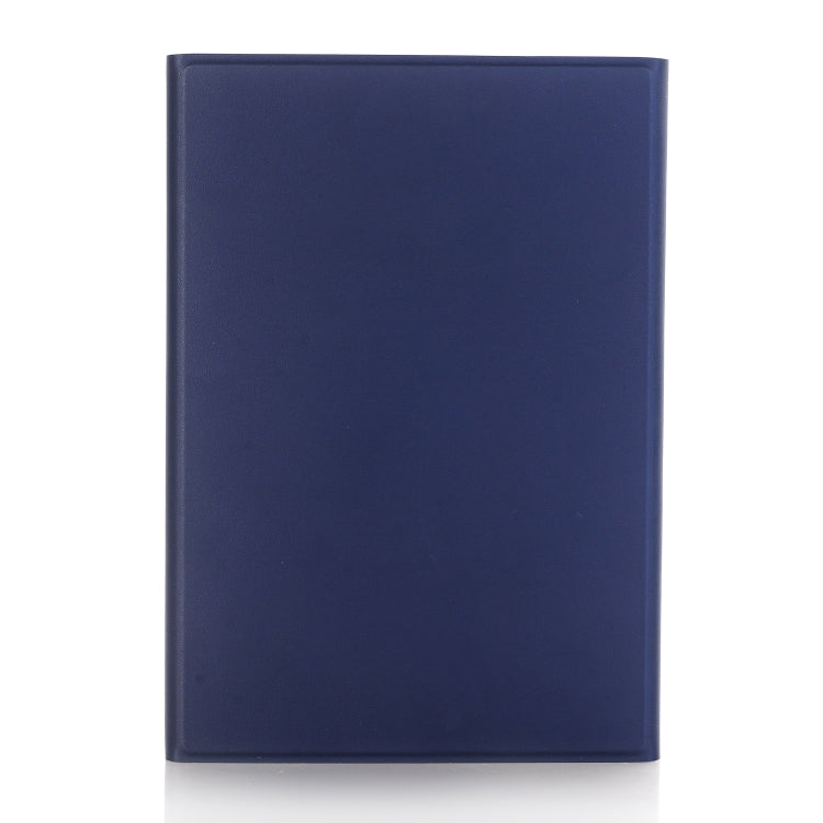 A05B Bluetooth 3.0 Ultra-thin ABS Detachable Bluetooth Keyboard Leather Tablet Case for iPad mini 5 / 4 / 3 / 2, with Holder(Dark Blue)