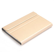 A05B Bluetooth 3.0 Ultra-thin ABS Detachable Bluetooth Keyboard Leather Tablet Case for iPad mini 5 / 4 / 3 / 2, with Holder(Gold)