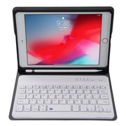 A05B Bluetooth 3.0 Ultra-thin ABS Detachable Bluetooth Keyboard Leather Tablet Case for iPad mini 5 / 4 / 3 / 2, with Holder(Gold)