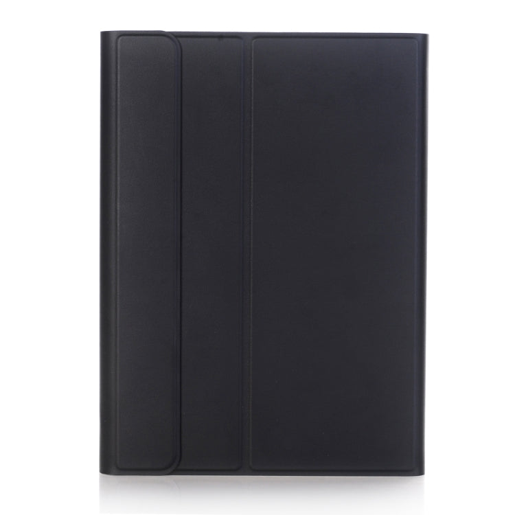 A09 Bluetooth 3.0 Ultra-thin ABS Detachable Bluetooth Keyboard Leather Tablet Case for iPad Air / Pro 10.5 inch (2019), with Holder (Black)