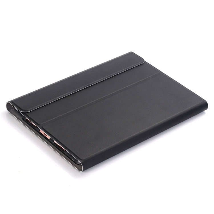 A09 Bluetooth 3.0 Ultra-thin ABS Detachable Bluetooth Keyboard Leather Tablet Case for iPad Air / Pro 10.5 inch (2019), with Holder (Black)