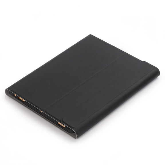 A09B Bluetooth 3.0 Ultra-thin ABS Detachable Bluetooth Keyboard Leather Tablet Case for iPad Air / Pro 10.5 inch (2019), with Pen Slot & Holder (Black)