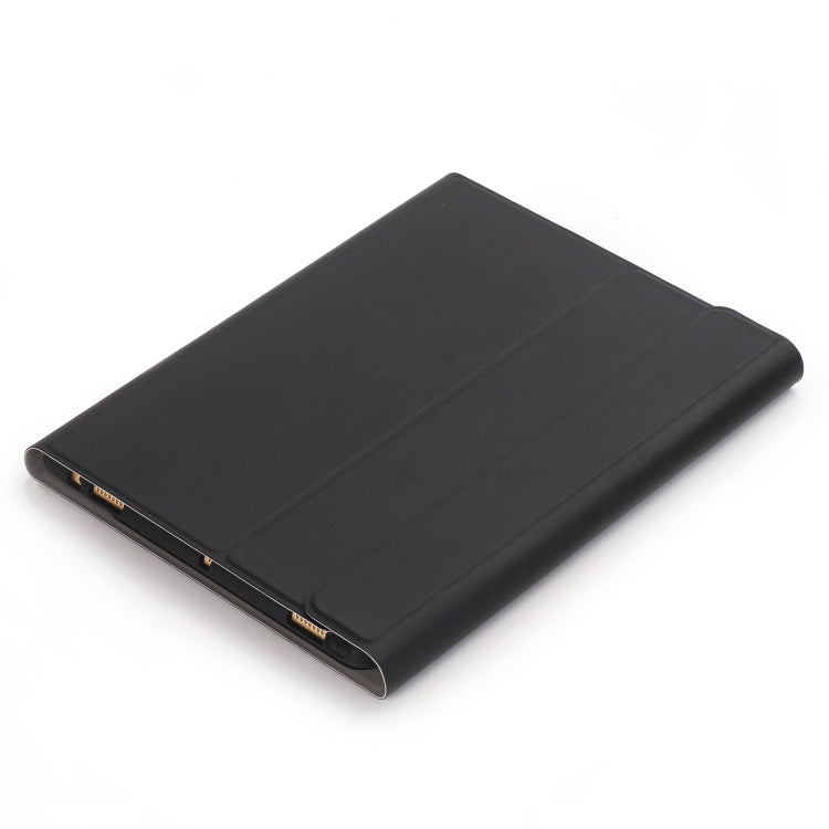 A09B Bluetooth 3.0 Ultra-thin ABS Detachable Bluetooth Keyboard Leather Tablet Case for iPad Air / Pro 10.5 inch (2019), with Pen Slot & Holder (Black)