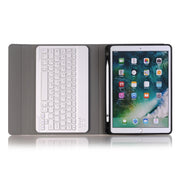 A09B Bluetooth 3.0 Ultra-thin ABS Detachable Bluetooth Keyboard Leather Tablet Case for iPad Air / Pro 10.5 inch (2019), with Pen Slot & Holder (Gold)