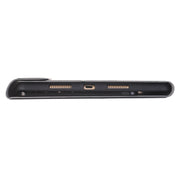 A09B Bluetooth 3.0 Ultra-thin ABS Detachable Bluetooth Keyboard Leather Tablet Case for iPad Air / Pro 10.5 inch (2019), with Pen Slot & Holder (Gold)