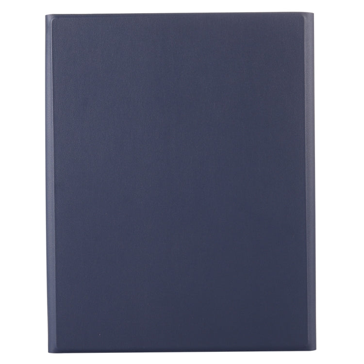 A11B Bluetooth 3.0 Ultra-thin ABS Detachable Bluetooth Keyboard Leather Tablet Case for iPad Air 4 / Air 5 / Pro 11 inch 2022 / 2021 / 2020 / 2018, with Pen Slot & Holder (Dark Blue)