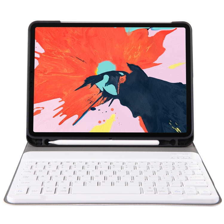A11B Bluetooth 3.0 Ultra-thin ABS Detachable Bluetooth Keyboard Leather Tablet Case for iPad Air 4 / Air 5 / Pro 11 inch 2022 / 2021 / 2020 / 2018, with Pen Slot & Holder (Gold)