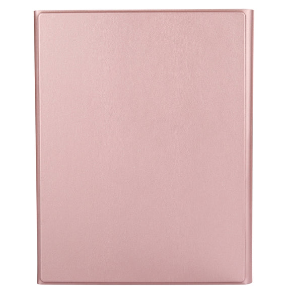 A11B Bluetooth 3.0 Ultra-thin ABS Detachable Bluetooth Keyboard Leather Tablet Case for iPad Air 4 / Air 5 / Pro 11 inch 2022 / 2021 / 2020 / 2018, with Pen Slot & Holder (Rose Gold)