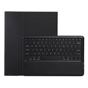 A12B Bluetooth 3.0 Ultra-thin Detachable Bluetooth Keyboard Leather Tablet Case for iPad Air 13 2024 / 2025 / Pro 12.9 inch 2022 / 2021 / 2020 / 2018, with Pen Slot & Holder(Black)