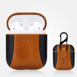 Colour-matching Flip-over Leather Earphones Shockproof Protective Case for Apple AirPods 1 / 2(Brown) - free shipping - PMC TechLife - Order now!