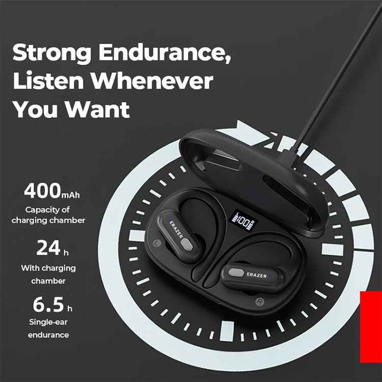 Lenovo Erazer XT60 Pro Bluetooth 5.3 Ear-mounted Sports Wireless Bluetooth Earphone (Black)
