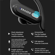 Lenovo Erazer XT60 Pro Bluetooth 5.3 Ear-mounted Sports Wireless Bluetooth Earphone (Black)