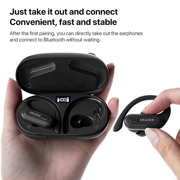 Lenovo Erazer XT60 Pro Bluetooth 5.3 Ear-mounted Sports Wireless Bluetooth Earphone (Black)