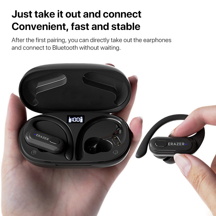 Lenovo Erazer XT60 Pro Bluetooth 5.3 Ear-mounted Sports Wireless Bluetooth Earphone (Black)