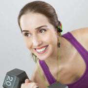 Mucro MB-232 Running In-Ear Sport Earhook Wired Stereo Headphones for Jogging Gym(Green)