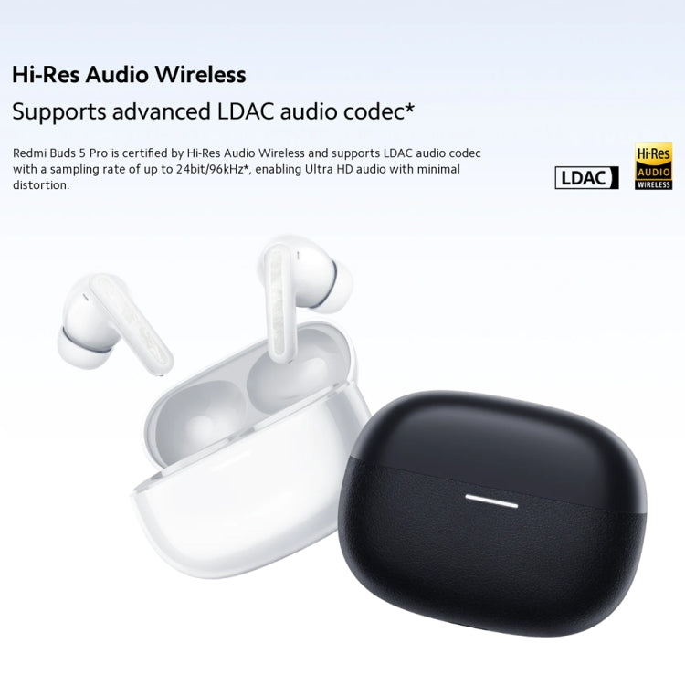 Original Xiaomi Redmi Buds 5 Pro Wireless Bluetooth Earphone (White)