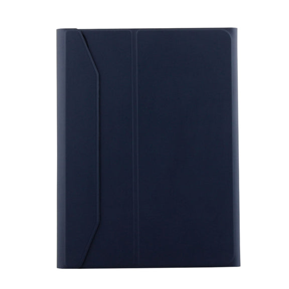 1130B Detachable Bluetooth 3.0 ABS Brushed Texture Keyboard + Lambskin Texture Leather Tablet Case for iPad Pro 11 inch (2018), with Three-gear Adjustment / Magnetic / Sleep Function(Blue)